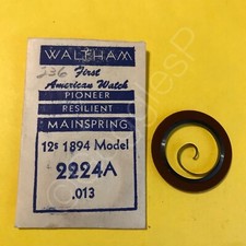 NOS Mainsprings for Waltham Watches 6s to 12s - Select A Style/Size