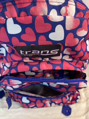 jansport blue heart backpack Watch Honest review of on Amazon Live and convenient elastic straps for grab JanSport Happy Hearts 17.5 in