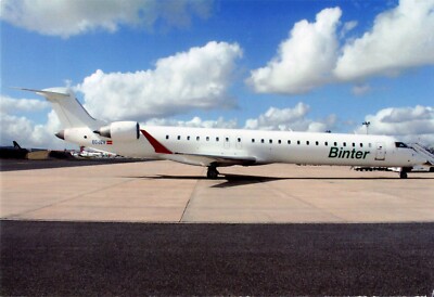 Postcard Airline BINTER CANARIAS CRJ-900ER EC-JZV CC7.