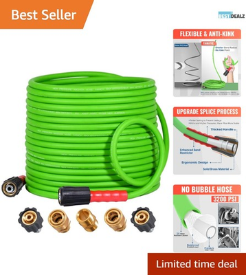 #ad 50FT Kink Resistant Pressure Washer Hose Durable amp; Lightweight for Performance $61.99