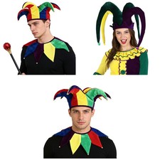 Erwachsene Clownshut Clown Narrenkappe Halloween Parade-Kopfbedeckungen Lustig