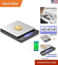 Portable USB Coin Scale 1kg Capacity with LCD Display & PCS Counting Function