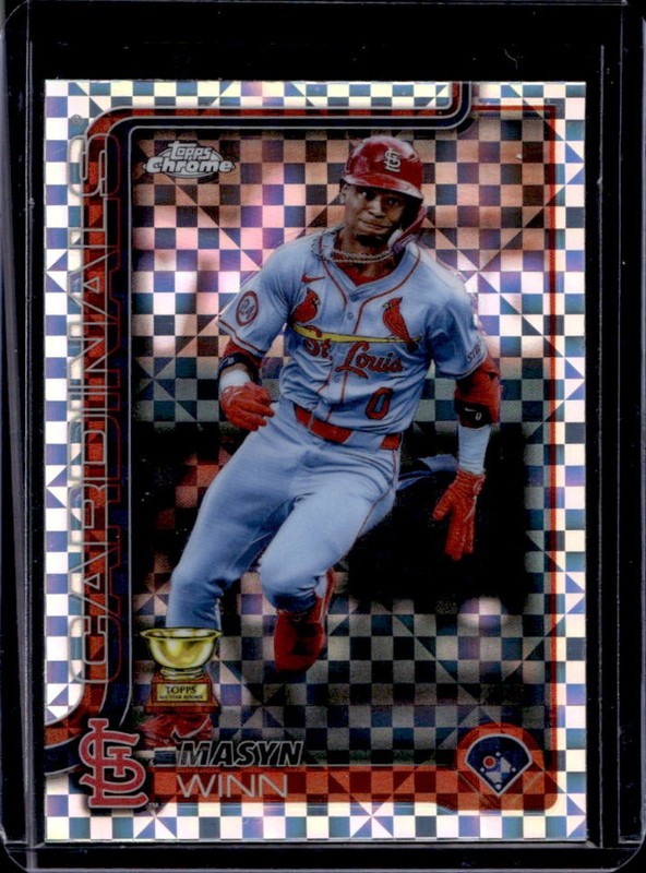 2025 Topps Chrome Masyn Winn X-Fractor #244 Cardinals
