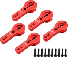 5Pcs 25T Aluminum Servo Horn M3 Threads Metal Steering Arm for RC Car Truck Bugg