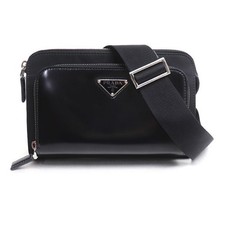 Prada Re-Nylon Saffiano Shoulder Bag Women Black One Size