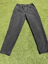 90's Bugle Boy Denim Original Gold Crest Series Mens Black Jeans