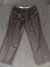 Vtg 80s Evan Picone Men  s Wool Dress Pants Brown Pleated Size 40x30