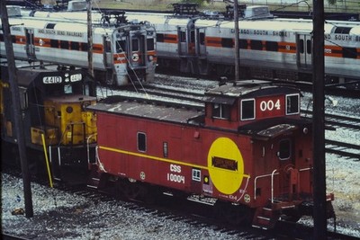 35mm Slide Locomotive Train CSS Caboose 10004 Railroad Train Slide 1988