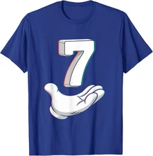 Retro Funny 7 Six Seven Meme Matching Costume Unisex T-Shirt