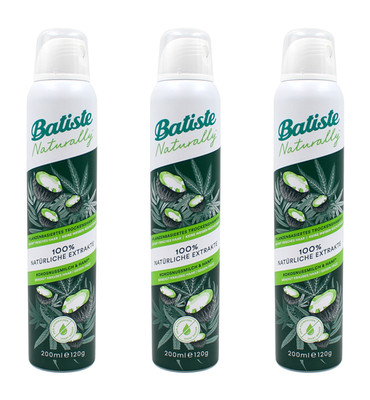 Batiste Naturally Pflanzenbasiertes Trockenshampoo , 3x200ml EAN5010724544099