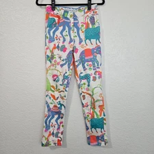 Gretchen Scott  Multi Color Elephant Print High Rise Pants Size XXS