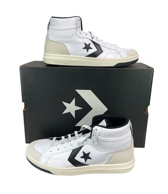 NEW Converse Pro Blaze Classic Mid Shoes White Black Egret  display picture 2
