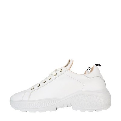Aigner Damen Schuhe Sneaker Gr. 41 Weiß Leder Freizeitschuhe Sport