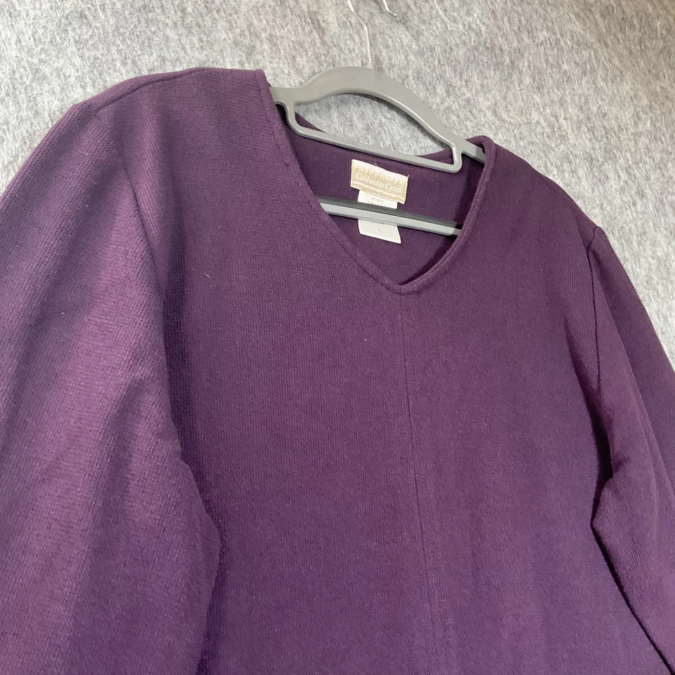 Vestido Vintage Coldwater Creek Mujer Grande Púrpura Tejido Maxi Cápsula Mínimo EE. UU. Foto 2 de 4