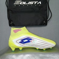 Lotto Soccer Cleats Genius Loci Montebelluna Yellow Ankle Professional Size 9.5