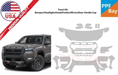 For Nissan Frontier Pro-4X 2025-2026 Front Paint Protection Film PreCutKit PPF - Image 1 of 4