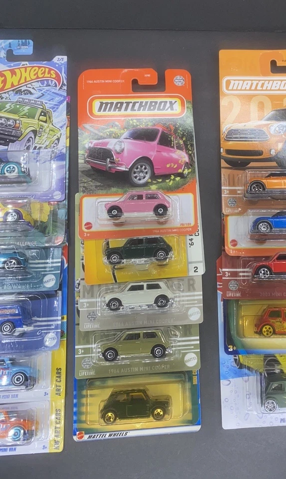 Hot Wheels Mini Cooper Morris Mini Mini Countryman Mini Van Lot Of 16 - Image 3 of 4