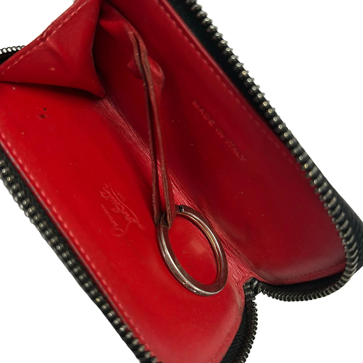 Christian Louboutin Key Case Black Leather - Gem