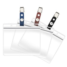 3 Pack ID Card Badge Holders with Detachable ...
