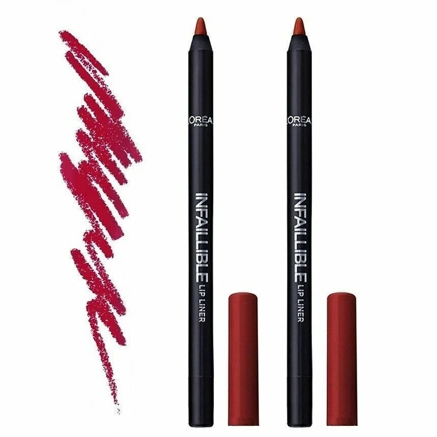 2pcs L'Oréal Infallible Longwear Lip Liner Pencils | 205 Apocalypse Red |