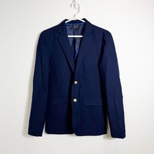 J.Crew Crewcuts Thompson Wool Blend Navy Blue Blazer Suit Jacket Boys 16