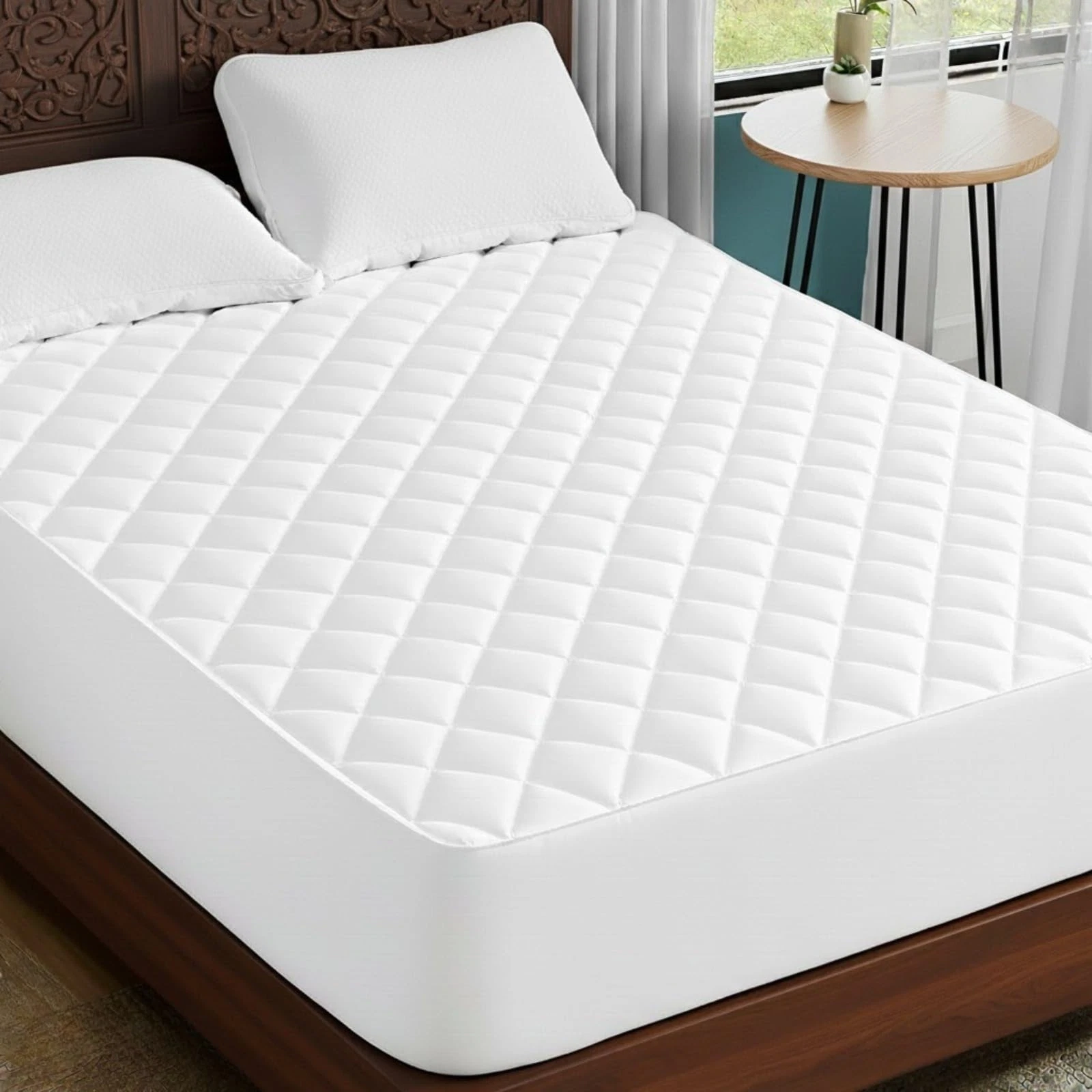 Plush Palace Extra Deep 40cm Quilted King Size Mattress King, White