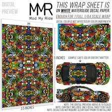 164 Scale Wrap Pattern Custom Waterslide Decals For Hot