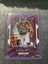 2021 Prizm Draft Picks All-American Purple Wave #186 Devonta Smith Crimson Tide