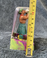 KC Hawaii Man With Conch Shell Dashboard Hula Doll