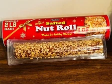 Pearson's GIANT 16" SALTED NUT ROLL Holiday Log 32 Oz. (2 Lbs.) 09/11/2026 Exp.