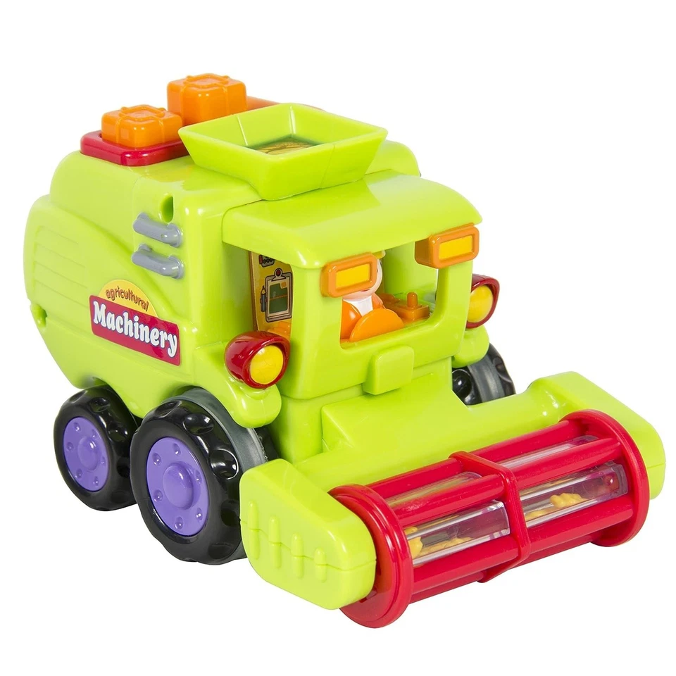 Juego de camiones de juguete 3 piezas coches push & go accionados por fricción para niños pequeños 18+M nuevo en caja regalo Foto 3 de 4