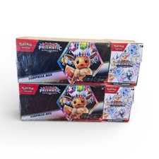 Pokémon Prismatic Evolutions Surprise Box Booster Bundle Eevee 2 Boxes Sealed