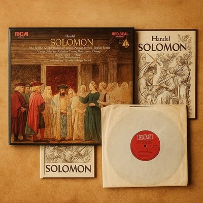Handel Solomon 3-LP Box Set RCA Vienna Volksoper Orchestra Rare Classical Vinyl