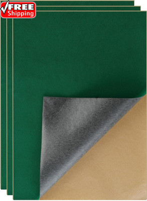 3-Pack Self-Adhesive Felt Sheets, Peel & Stick, A4 Size (8.3'' X 11.8'', Green)
