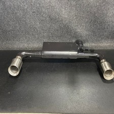 Dual Exit Axle-Back Exhaust Muffler for 07-17 Jeep Wrangler JK 2/4DR Black