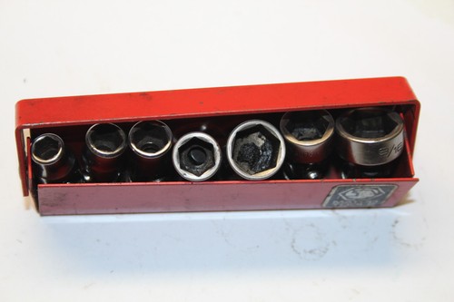 MATCO TOOLS 1/4" DRIVE 6-point SAE Universal Chrome Socket SET 7pcs +TRAY USA - Picture 5 of 5
