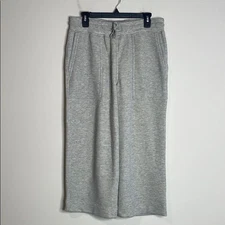 Smartwool Women’s Gray Wide-Leg Recycled Terry Sweatpants Size Large NWT