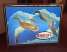 Vintage GENESEE BEER 3D DUCKS In Flying MOTION Bar Light Sign Shadowbox Bar Beer