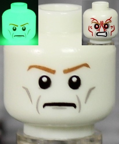 LEGO - Minifigure Heads - PICK YOUR STYLE - Monster Zombie Halloween Scary Alien - Picture 80 of 85