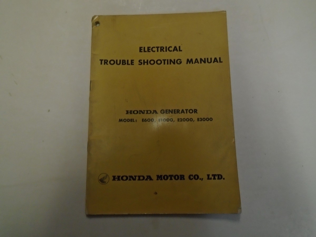 1968 Honda E600 E1000 E2000 E3000 Generator Electrical