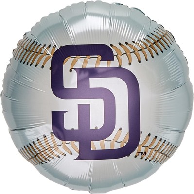 San Diego Padres MLB Baseball Sports Theme Party Decoration 18'' Mylar Balloon
