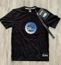 L NWT Hugo Boss X NBA Philadelphia 76ers Blac...