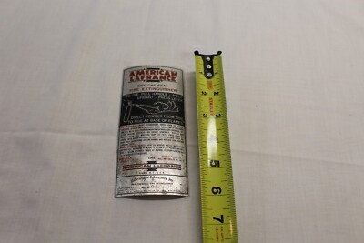 American LaFrance Dry Chemical Fire Extinguisher Badge