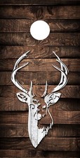 Premium Cornhole Vinyl Wrap - 3M Decal - Hunting  Fishing - White-tailed deer