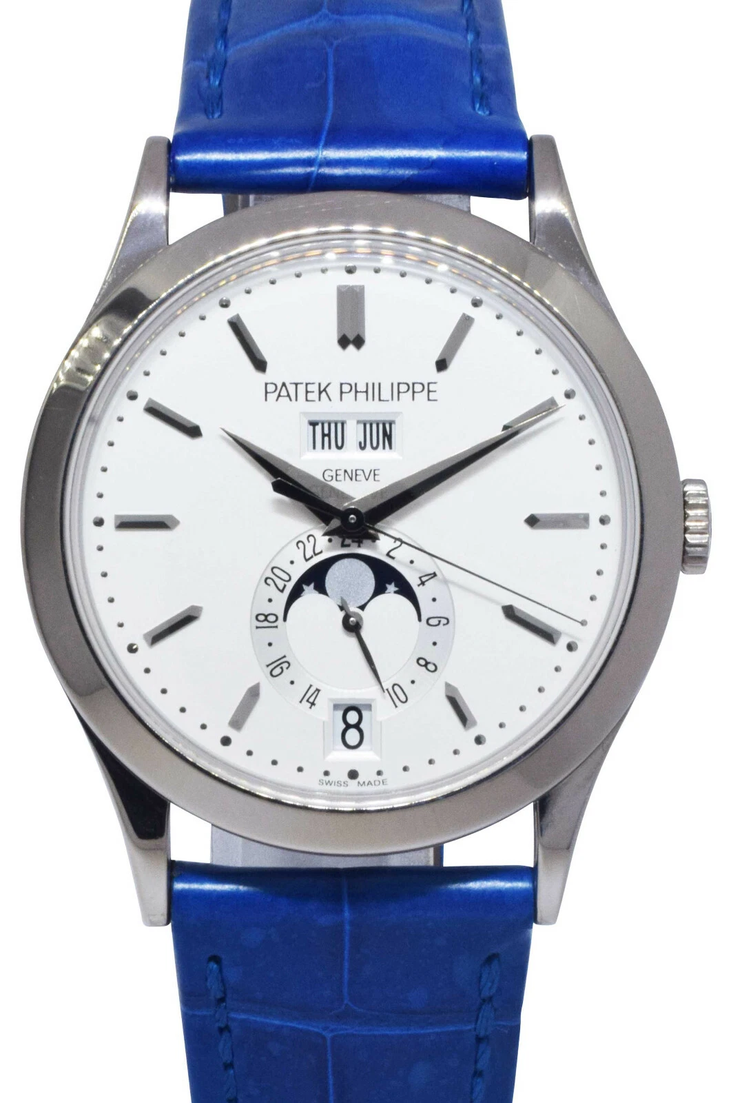 Patek Philippe — Patek Philippe 5396 18k White Gold Annual Calendar 38mm Mens Watch B/P '10 5396G