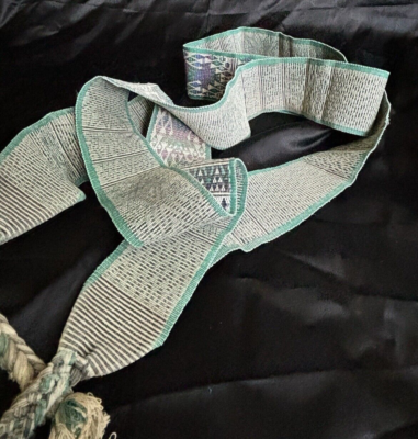Antique Guatemalan Woven Textile Faja Belt Sash Guatemala  display picture 3
