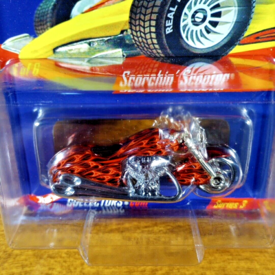 Hot Wheels RLC Real Riders Scorchin' Scooter 8697/10500 SF Red