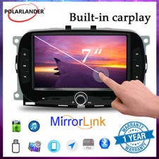 Radio Coche 7" Pantalla Táctil Android11 32G GPS WiFi Bluetooth Ajuste 2016-2019 Fiat 500