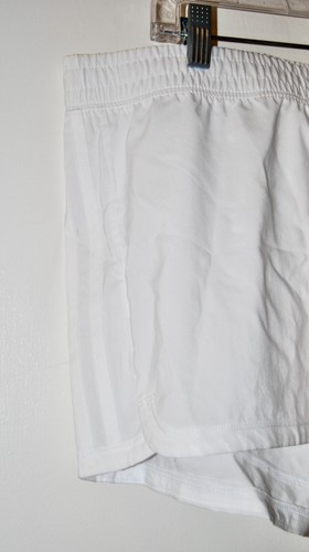 NWT adidas Women's White Pacer Three Stripe Woven Shorts sz XL - Picture 3 of 10