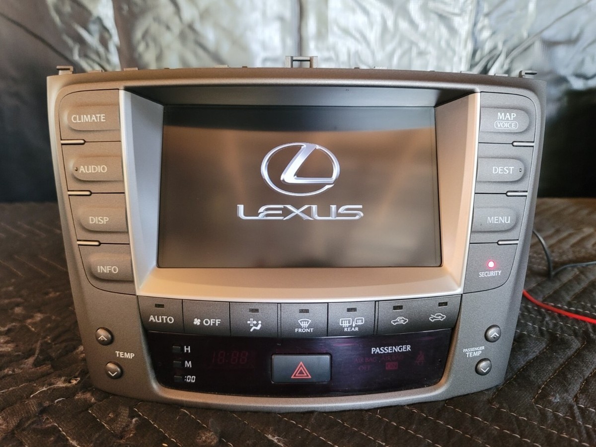 2006-2008 Lexus Is350 Is250 GPS Navigation Monitor AC Control